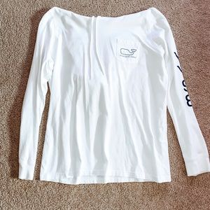 Vineyard Vines long sleeve with hood tee